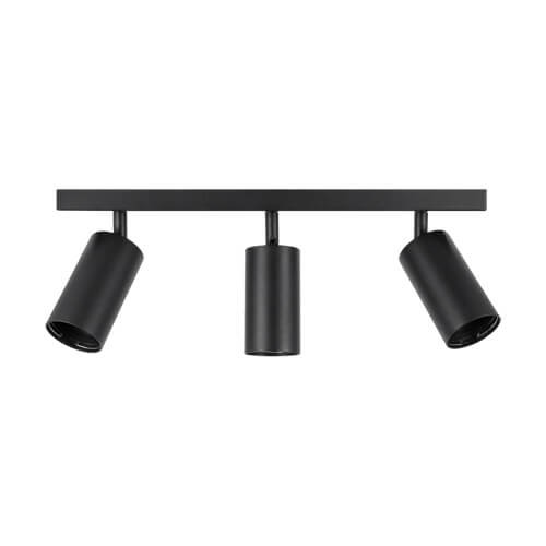 LAMPA sufitowa MANAM 03765 Ideus regulowana OPRAWA metalowe tuby reflektorki na listwie czarne