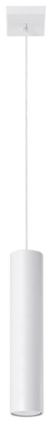 Podwieszana lampa LAGOS 1 SL.0323 Sollux tuba nowoczesna biała