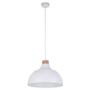 Skandynawska kopułowa lampa wisząca Cap 2070 TK Lighting drewniana biała