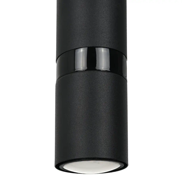Podłużna lampa wisząca JOKER ALL BLACK MLP96794 do salonu czarny