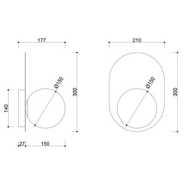 Lampa ścienna łazienkowa Hanea HA0110S0 szklana IP44 biała