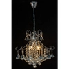 Żyrandol LAMPA wisząca Barcelona 6248/4 8C Elem pałacowa OPRAWA glamour crystal ZWIS na łańcuchu chrom przezroczysty