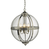 Wisząca lampa kula Vanessa VAN0538 Dar Lighting przezroczysta nikiel