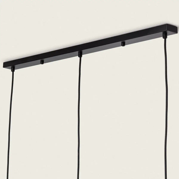 Potrójna lampa zwis Boho ABR-LW9-BH-E27 Abruzzo pleciona brązowy
