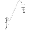 Lampka biurkowa COCO 107341 Markslojd regulowana z kulistym kloszem biała