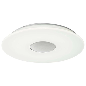 Plafon LAMPA sufitowa NICOLE 41329N Globo okrągła OPRAWA głośnik bluetooth LED RGB 57,5W z efektem gwiazd biała