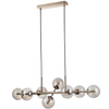 Szklana LAMPA wisząca ERIMIDA PND-2244-8A-GD Italux modernistyczny ZWIS molekuły kule balls złote