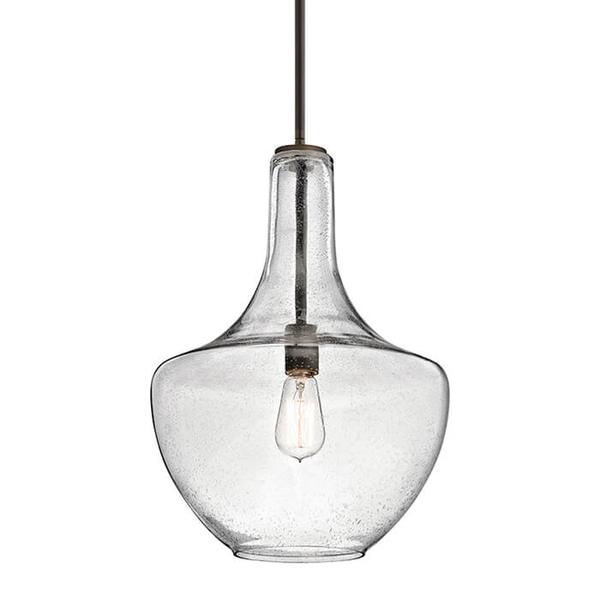 Wisząca lampa szklana Everly KL-EVERLY-P-M-OZ brązowy przezroczysty