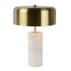 Stołowa lampka MIRASOL 34540/03/31 Lucide marmurowa biały złoty