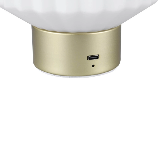 Lampka nocna USB Lord R57761101 LED 2W 3000K szkło biała złota
