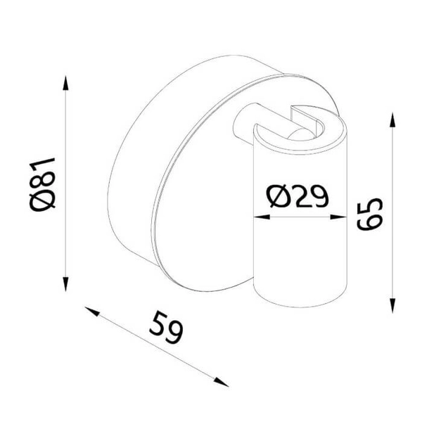Metalowa lampa ścienna TONI 29934/02/96 LED 2W 2700-4000K brązowa