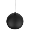 Lampa zwisająca do salonu Zoe 10167 kopuła minimalistyczna czarna