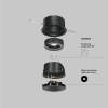 Oprawa sufitowa Wise DL057-10W3K-B LED 10W 3000K czarna