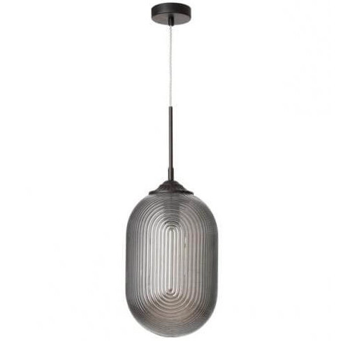 LAMPA wisząca ARJONA LE41880 Luces Exclusivas szklana OPRAWA modernistyczny zwis przydymiony czarny