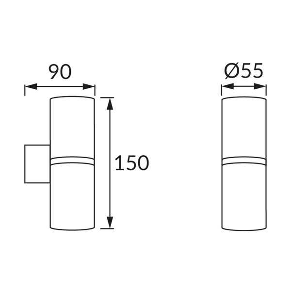 Ścienna lampa do czytania DIOR WLL 4268 Ideus metalowa chrom czarna
