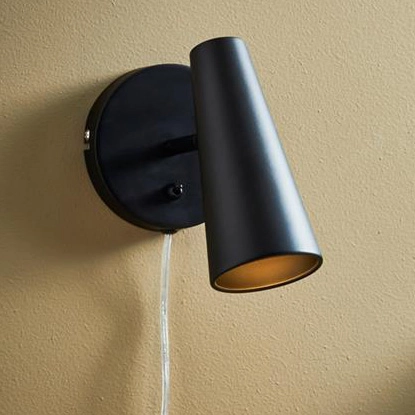 Ścienny spot sypialniany Crest 108200 kinkiet do czytania czarny