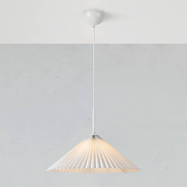 Materiałowa lampa wisząca Plisado 108711 Markslojd biała