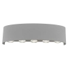 Ogrodowy kinkiet srebrny Carlo LED 8W 3000K elewacyjny outdoor