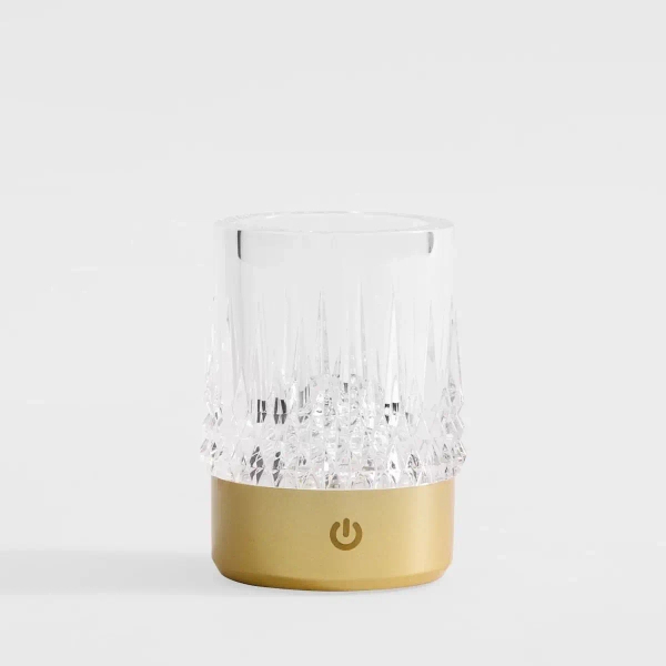 Bezprzewodowa lampka stołowa CRYSTAL NHTD-N08-G LED 1W 3000K IP44 złota