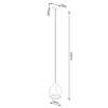 Wisząca lampa Mint SL.1251 geometryczna nad stół biała