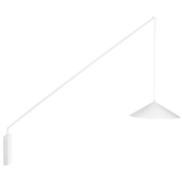 Kinkiet ścienny do salonu Swing DI-AR-052-BC white Step regulowany biały