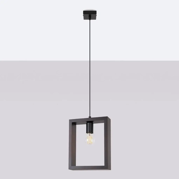 Wisząca lampa do salonu Aries SL.1311 Sollux pojedyncza wenge