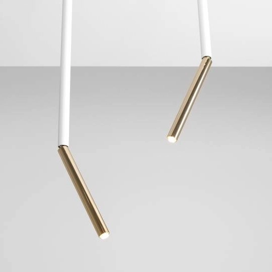 Tuba do salonu STICK 1067PL_G_L Aldex sufitowa lampa metalowa biała