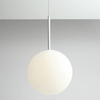 Lampa wisząca BOSSO 1087G Aldex szklana kula biała
