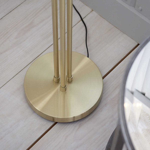 Podłogowa lampa molekułowa Dimple 91974 Endon bubbles złota przezroczysta