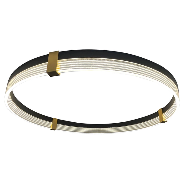 Lampa wisząca Plum LP-0407/1P L BK Triangle LED 32W 3000-6000K czarna