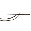 Metalowa lampa wisząca AMBAR ML1584 LED 35W 4000K czarna