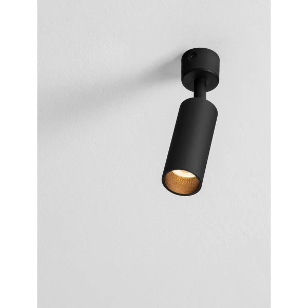 Regulowana lampa sufitowa tuba VALLERO LE45629 czarny