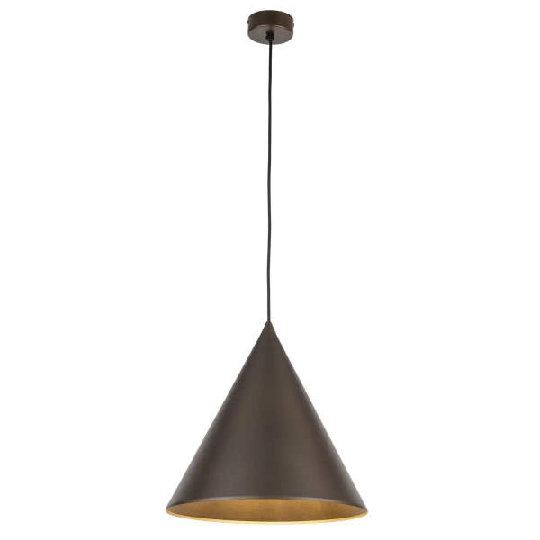Trójkątna lampa wisząca nad stół CONO 10038 brązowy