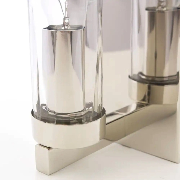 Ścienna LAMPA loftowa OXFORD W01045NI Cosmolight szklany kinkiet tuba do gabinetu przezroczysta