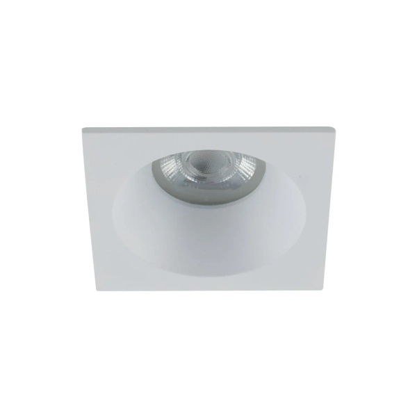 Sufitowe oczko wpuszczane PRISMA białe kwadratowe 1xGU10 IP65 10582