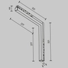 Lampa magnetyczna szynowa narożna Basis TR102-24W3K-W LED 24W 3000K gabinetowa biała