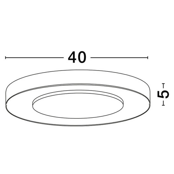 Nasufitowa okrągła lampa COLQUIRI LE44668 LED 25W 2700-4000K kuchenna czarna biała