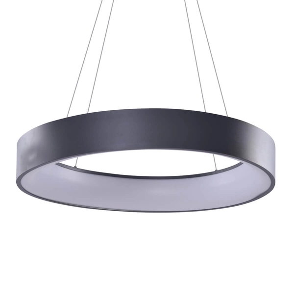 Minimalistyczna lampa wisząca Solvent LED 32W szara