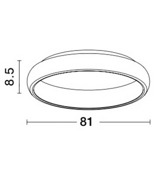 Natynkowa lampa biurowa Tolu LED 80W metalowy plafon biały