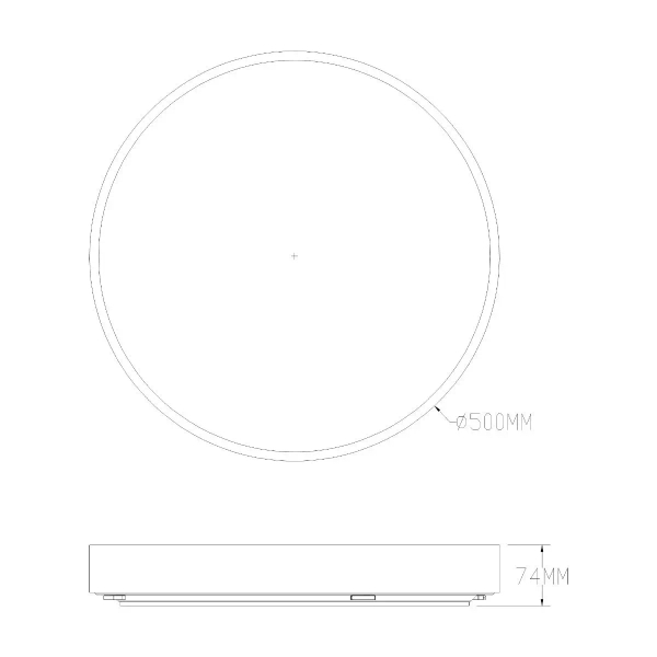 Plafon z pilotem NADI MS724-R500-GD LED 50W 3000-6000K ściemnialny złoty