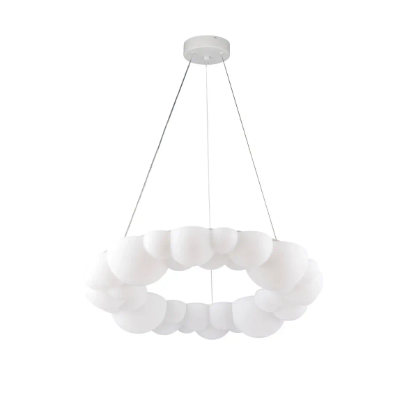 Lampa wisząca dekoracyjna CLOUD ST-DL6123P-50 biała akrylowa LED 32W 4000K do sypialni