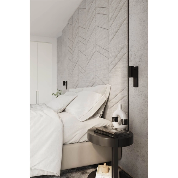 Salonowy kinkiet minimalistyczny SL.1077 czarna lampa ścienna