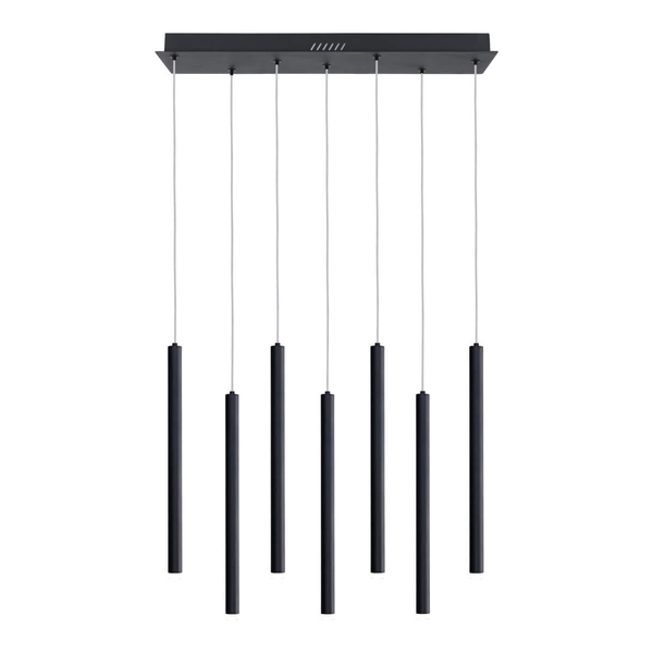Wielopunktowa lampa wisząca Valdes PND-22302-7-BK LED 35W 3000-6000K czarny
