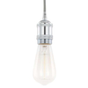 Industrialna LAMPA wisząca CLASSO DS-M-034 CHROME Italux metalowa OPRAWKA kabel ZWIS przewód loft chrom