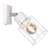 Kinkiet LAMPA ścienna K-4570 Kaja loftowa OPRAWA regulowany reflektorek metalowy druciany biały