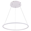 LAMPA wisząca MDECO SLIM/000012/4000/W metalowa OPRAWA futurystyczna LED 43W 4000K zwis pierścień ring biały