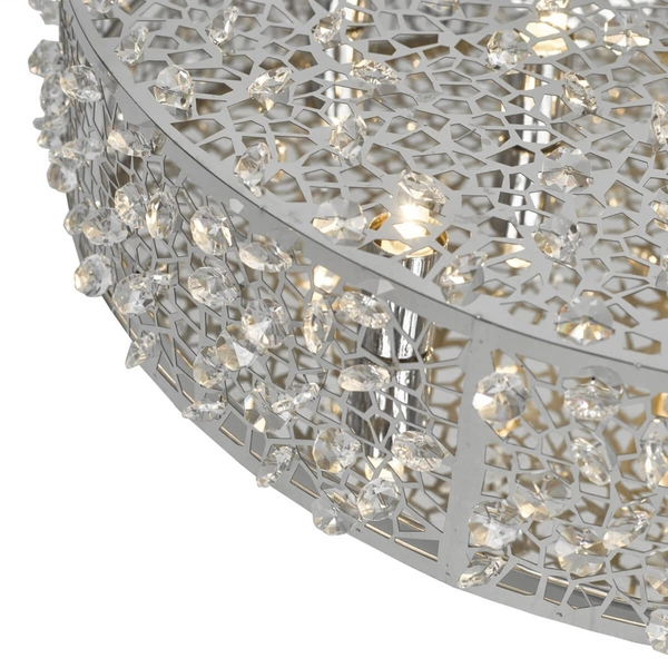 Plafon glamour Kotaro KOT6450 kryształowy do sypialni chrom