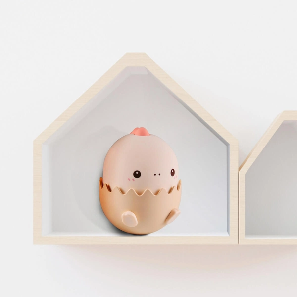 Dekoracyjna lampka nocna Baby 326973 Polux RGB dinozaur różowa