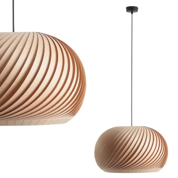 Wisząca lampa sypialniana Nature Light 1110G_L Aldex nad łóżko brązowa