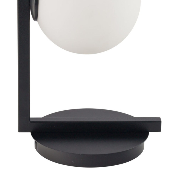 Stojąca LAMPKA loftowa ANDY 33289 Sigma ball szklana kula czarna